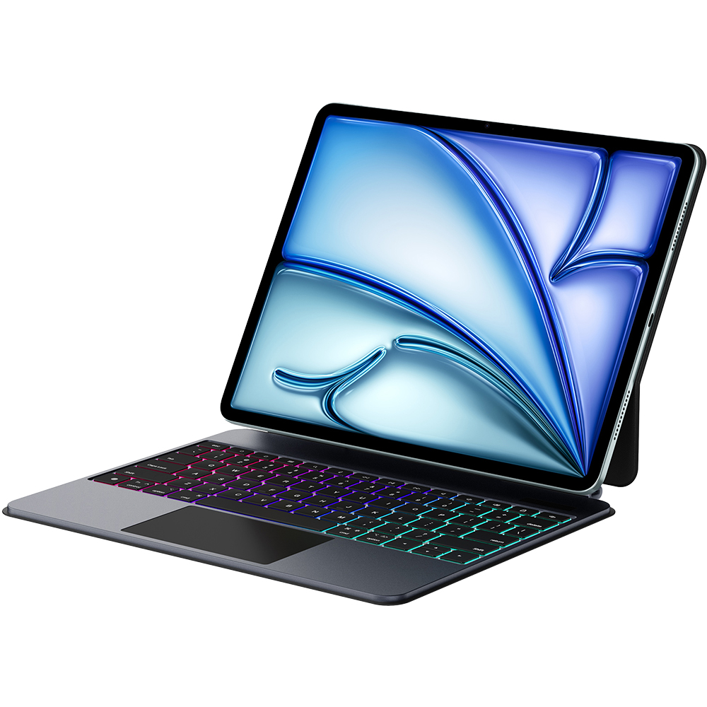 Etui z klawiaturą Bluetooth Dux Ducis (MK Pro Series) do iPad Air 11" 6 gen. 2024, iPad Air 10.9" 4/5, iPad Pro 11 2022/2021/2020, białe